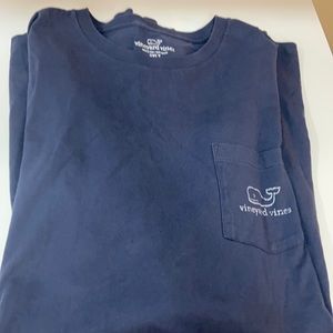 Vintage Whale Long-Sleeve Pocket Tee